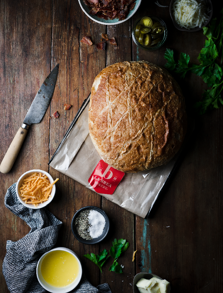 Cheesy Bacon & Jalapeño PullApart Bread La Brea Bakery